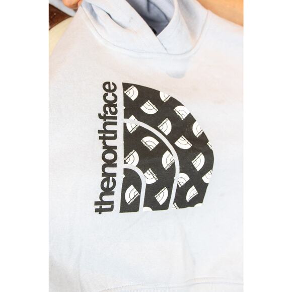 North Face Camp Fleece Pullover Long-Sleeve Crop Hoodie Girls, Blue Sz 14/16 NEW - Picture 4 of 10